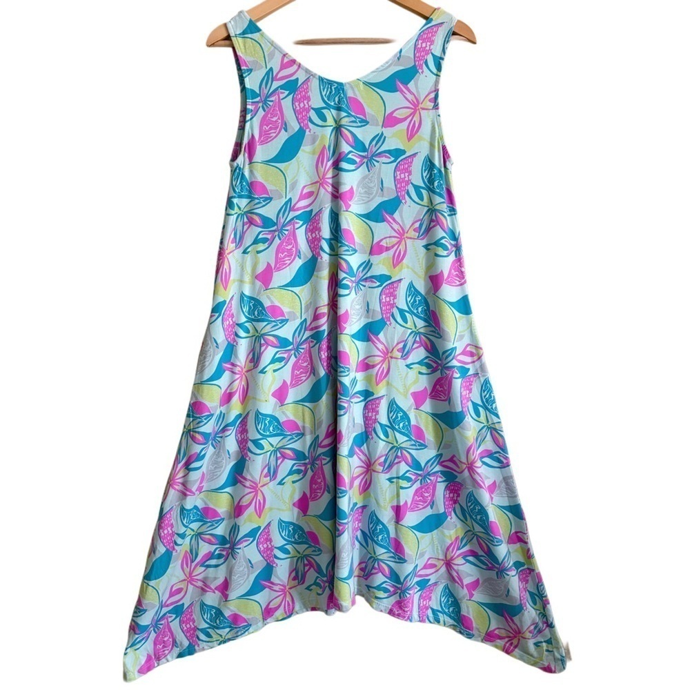 FRESH PRODUCE Modal Blend Colorful Boho Lagenlook Lightweight Floral Dress S/M - Picture 6 of 8